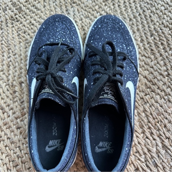 Nike Sb Zoom Stefan Janoski “Splatter” Black Ivory 375361-012 Men’s Size 8.5 - Picture 5 of 11